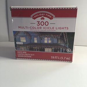 Multicolor color icicle lights 300